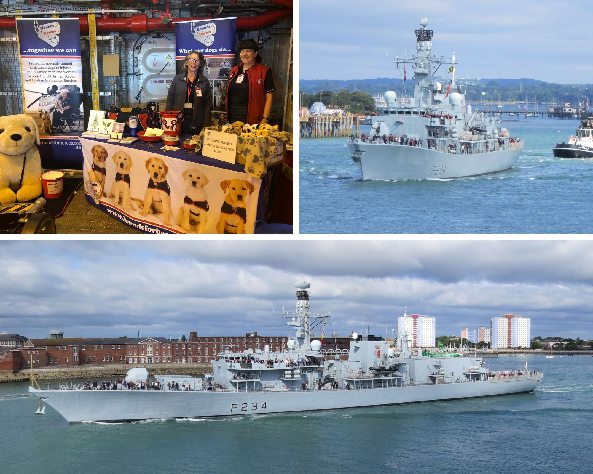 Photo collage of HMS Iron Duke