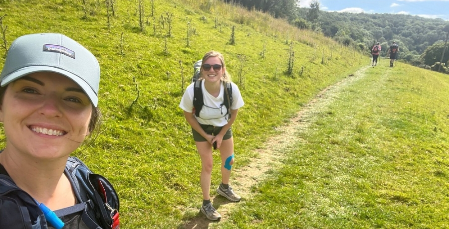 supporter completing an ultra marathon 