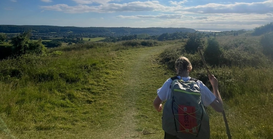 supporter completing an ultra marathon 