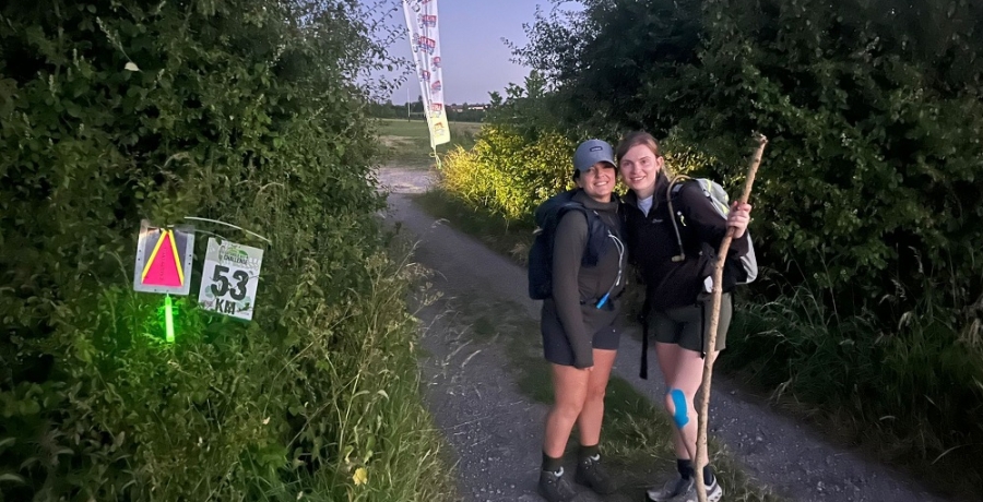 supporter completing an ultra marathon 